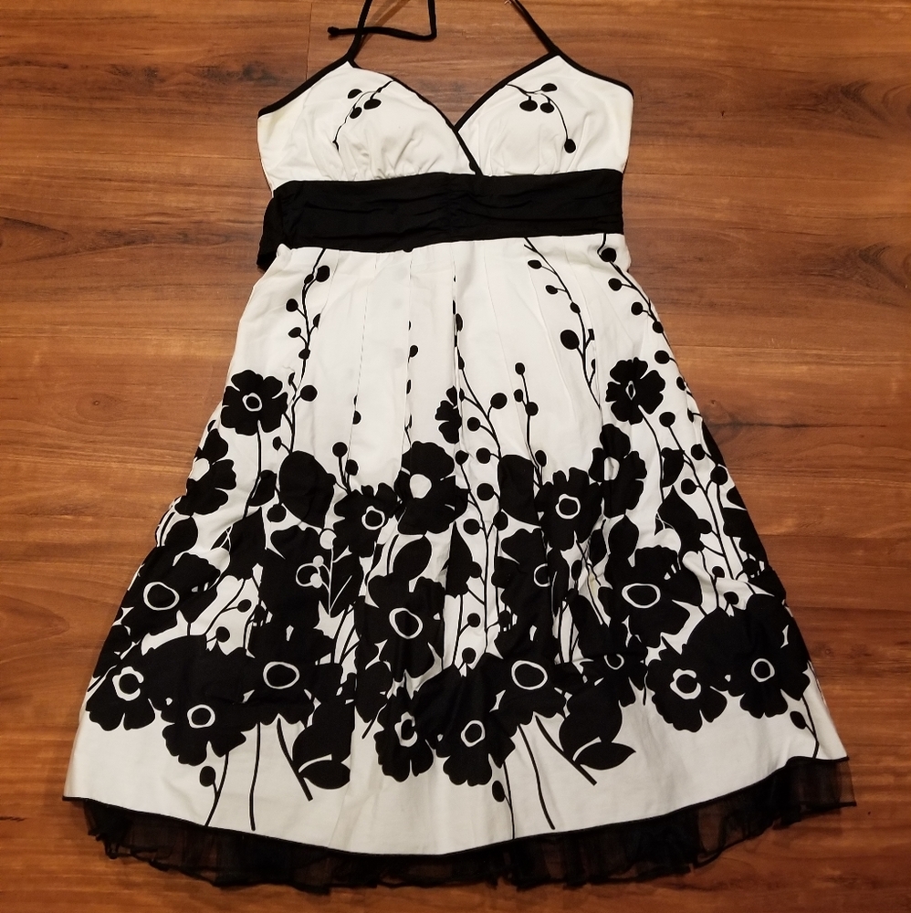 EUC Halter top tule a-line dress